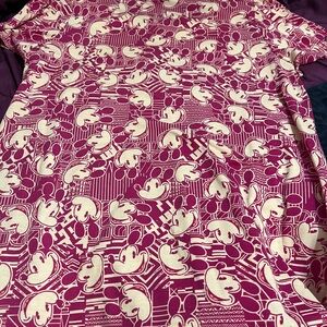 LuLaRoe Purple Mickey Mouse Top